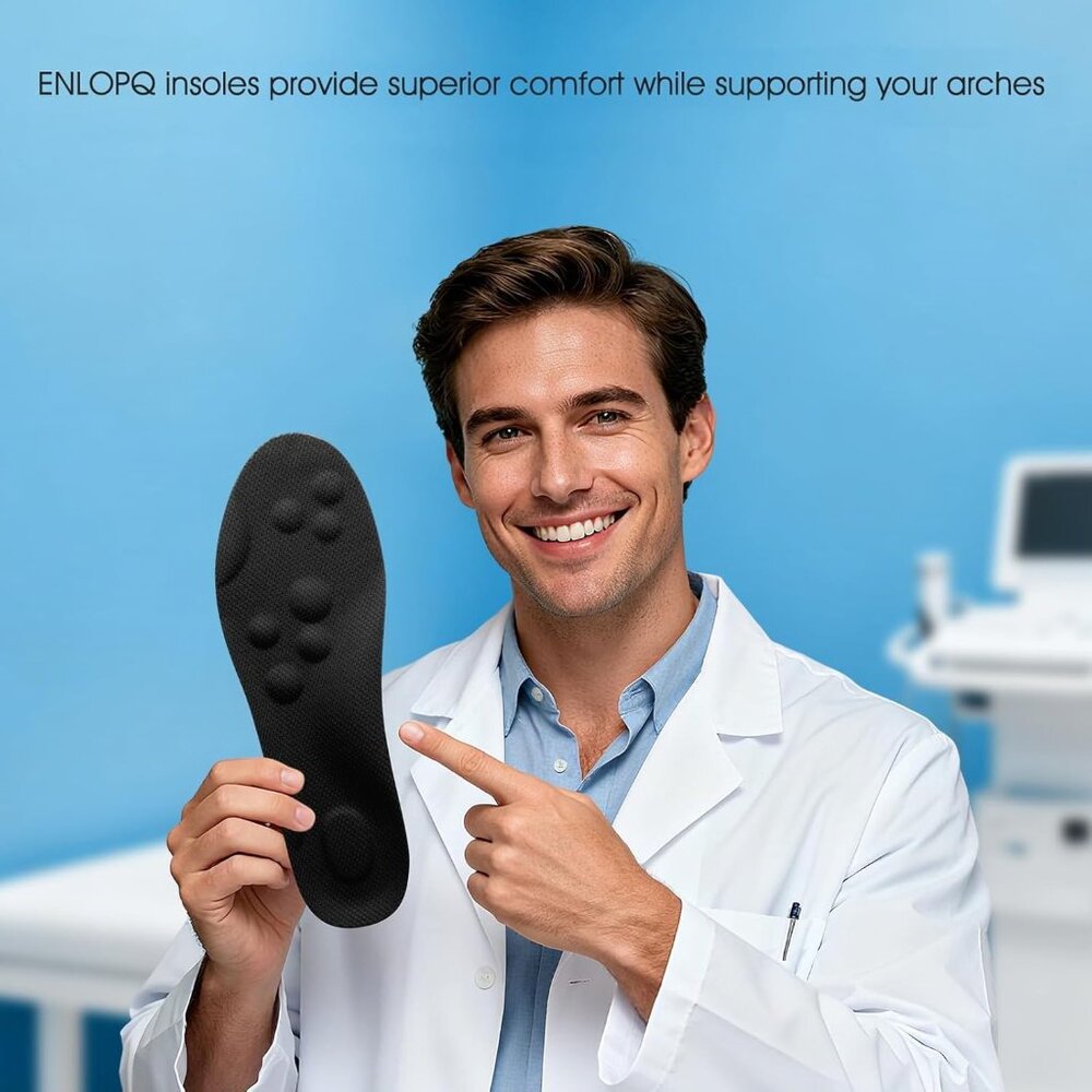 4D Cloud-Like Comfort Soles for Men - Soft Memory Foam Cushioning Insoles - Trim - Picture 6 of 7